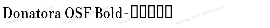 Donatora OSF Bold字体转换